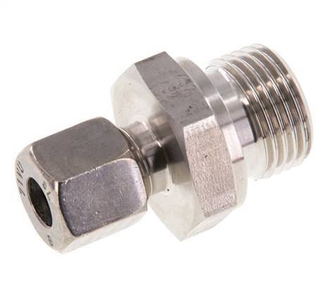 G 1/2'' Male x 8L Stainless steel Straight Cutting Ring 315 Bar DIN 2353