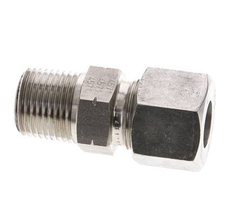 1/2'' NPT Male x 14S Stainless steel Straight Cutting Ring 630 Bar DIN 2353