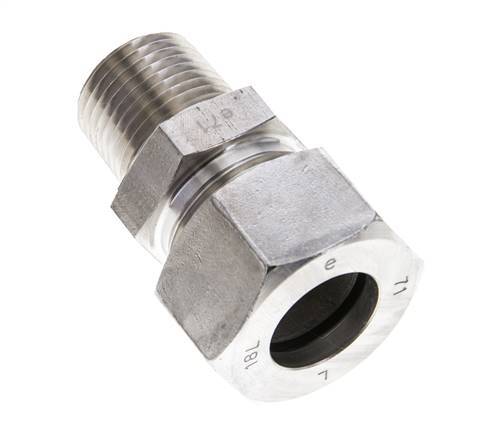 1/2'' NPT Male x 18L Stainless steel Straight Cutting Ring 315 Bar DIN 2353