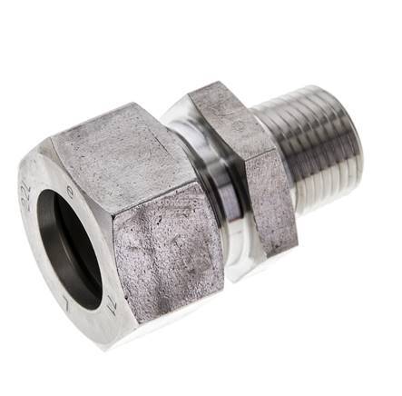 1/2'' NPT Male x 22L Stainless steel Straight Cutting Ring 160 Bar DIN 2353
