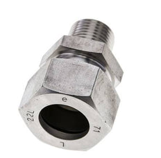 1/2'' NPT Male x 22L Stainless steel Straight Cutting Ring 160 Bar DIN 2353