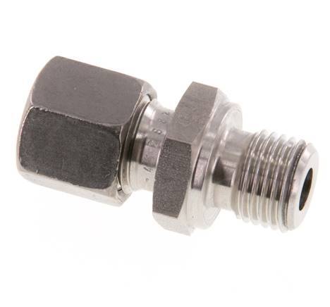 G 1/4'' Male x 8L Stainless steel Straight Cutting Ring 315 Bar DIN 2353