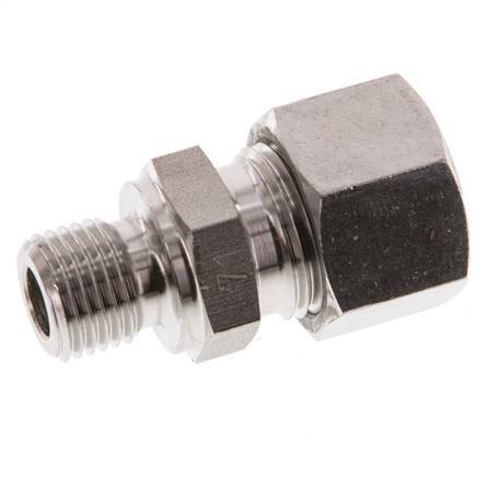 G 1/4'' Male x 12L Stainless steel Straight Cutting Ring 315 Bar DIN 2353