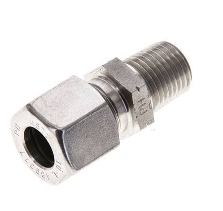1/4'' NPT Male x 10L Stainless steel Straight Cutting Ring 315 Bar DIN 2353