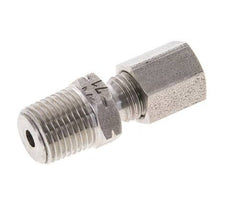1/8'' NPT Male x 4LL Stainless steel Straight Cutting Ring 100 Bar DIN 2353