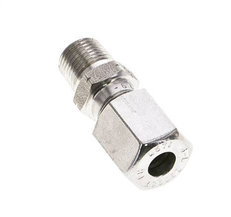 1/8'' NPT Male x 6L Stainless steel Straight Cutting Ring 315 Bar DIN 2353