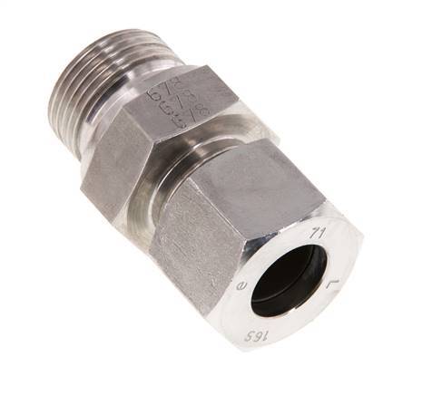 G 3/4'' Male x 16S Stainless steel Straight Cutting Ring 400 Bar DIN 2353