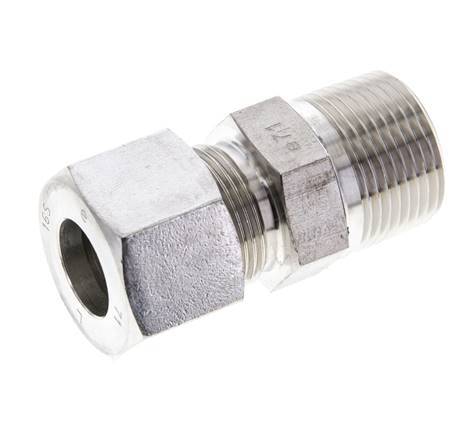 3/4'' NPT Male x 16S Stainless steel Straight Cutting Ring 400 Bar DIN 2353