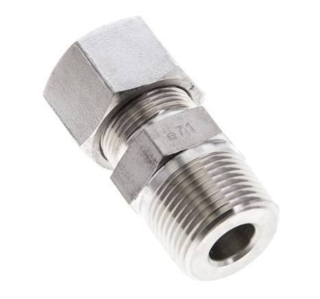 3/4'' NPT Male x 16S Stainless steel Straight Cutting Ring 400 Bar DIN 2353