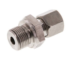 G 3/8'' Male x 8L Stainless steel Straight Cutting Ring 315 Bar DIN 2353