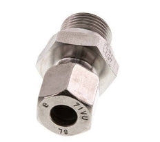 G 3/8'' Male x 8L Stainless steel Straight Cutting Ring 315 Bar DIN 2353
