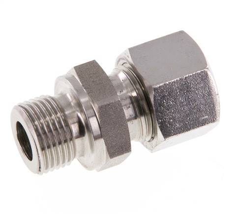 G 3/8'' Male x 12L Stainless steel Straight Cutting Ring 315 Bar DIN 2353