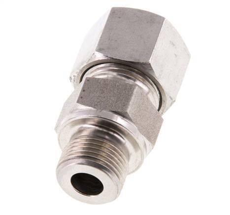 G 3/8'' Male x 12S Stainless steel Straight Cutting Ring 630 Bar DIN 2353