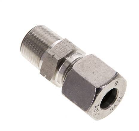 3/8'' NPT Male x 10S Stainless steel Straight Cutting Ring 630 Bar DIN 2353