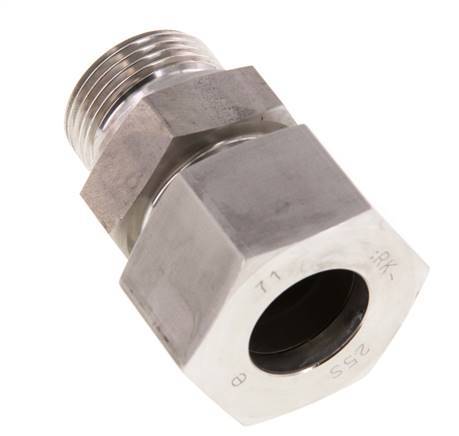 G 1'' Male x 25S Stainless steel Straight Cutting Ring 400 Bar DIN 2353