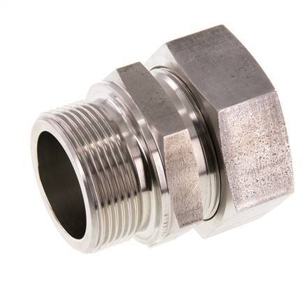G 1 1/2'' Male x 42L Stainless steel Straight Cutting Ring 160 Bar DIN 2353