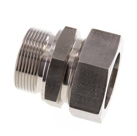 G 1 1/2'' Male x 42L Stainless steel Straight Cutting Ring 160 Bar DIN 2353
