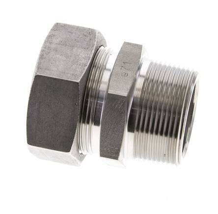 1 1/2'' NPT Male x 42L Stainless steel Straight Cutting Ring 160 Bar DIN 2353