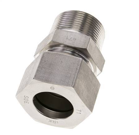 1 1/4'' NPT Male x 30S Stainless steel Straight Cutting Ring 400 Bar DIN 2353