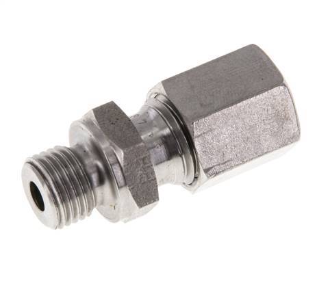 M10x1 Male x 6L Stainless steel Straight Cutting Ring 315 Bar DIN 2353