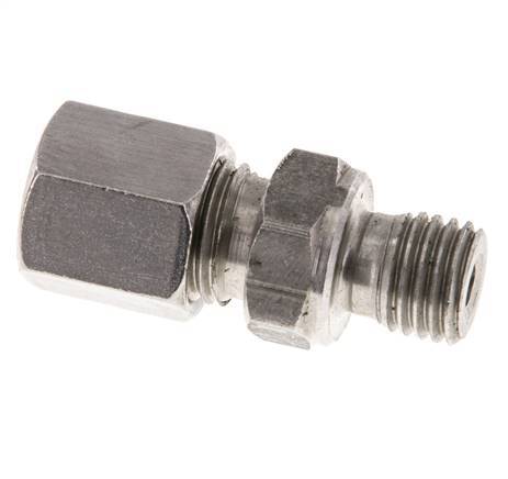 M12x1.5 Male x 6S Stainless steel Straight Cutting Ring 630 Bar DIN 2353