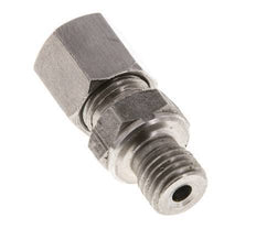 M12x1.5 Male x 6S Stainless steel Straight Cutting Ring 630 Bar DIN 2353