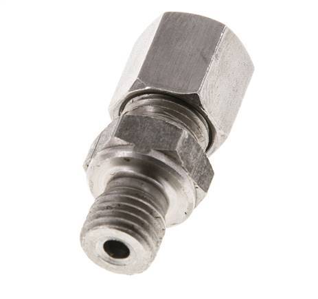 M12x1.5 Male x 6S Stainless steel Straight Cutting Ring 630 Bar DIN 2353