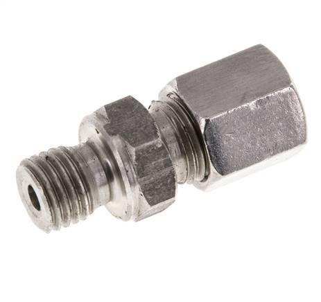 M12x1.5 Male x 6S Stainless steel Straight Cutting Ring 630 Bar DIN 2353
