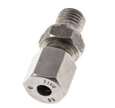 M12x1.5 Male x 6S Stainless steel Straight Cutting Ring 630 Bar DIN 2353