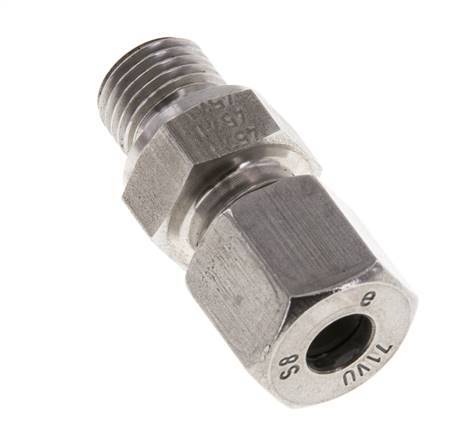M14x1.5 Male x 8S Stainless steel Straight Cutting Ring 630 Bar DIN 2353