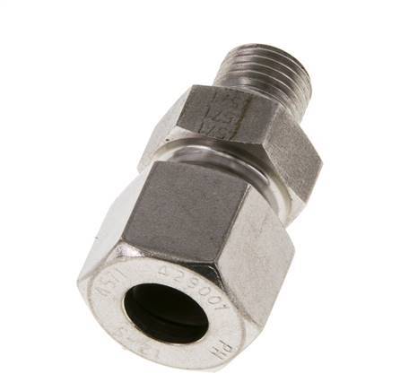 M14x1.5 Male x 12S Stainless steel Straight Cutting Ring 630 Bar DIN 2353