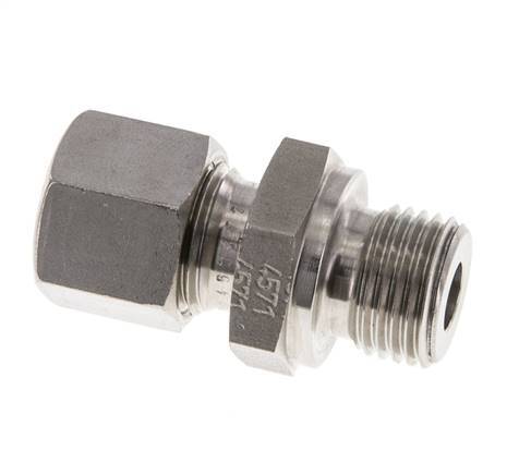 M16x1.5 Male x 10L Stainless steel Straight Cutting Ring 315 Bar DIN 2353
