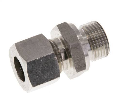 M18x1.5 Male x 12L Stainless steel Straight Cutting Ring 315 Bar DIN 2353