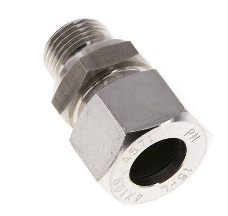 M18x1.5 Male x 15L Stainless steel Straight Cutting Ring 315 Bar DIN 2353