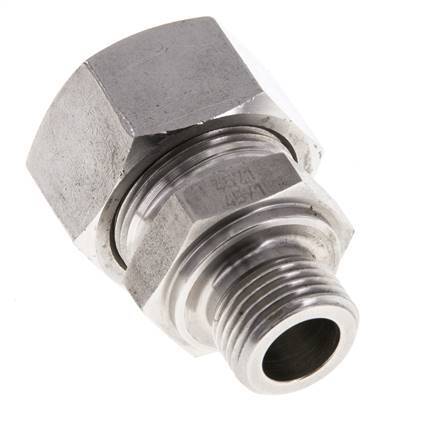 M18x1.5 Male x 18L Stainless steel Straight Cutting Ring 315 Bar DIN 2353