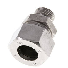 M18x1.5 Male x 18L Stainless steel Straight Cutting Ring 315 Bar DIN 2353