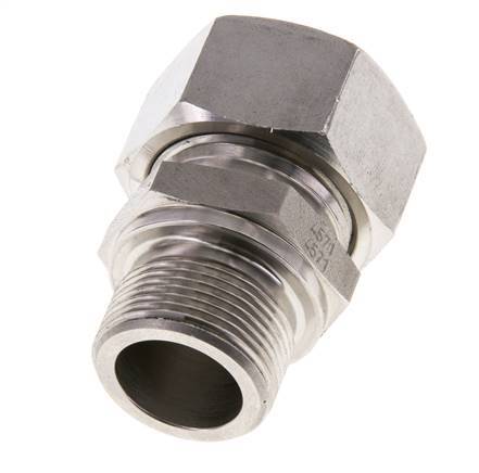 M26x1.5 Male x 22L Stainless steel Straight Cutting Ring 160 Bar DIN 2353