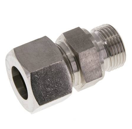 M27x2 Male x 20S Stainless steel Straight Cutting Ring 400 Bar DIN 2353