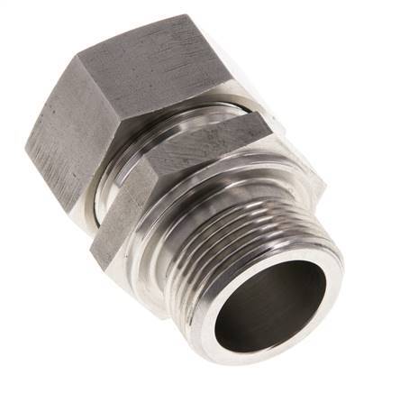 M33x2 Male x 28L Stainless steel Straight Cutting Ring 160 Bar DIN 2353