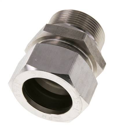 M42x2 Male x 35L Stainless steel Straight Cutting Ring 160 Bar DIN 2353