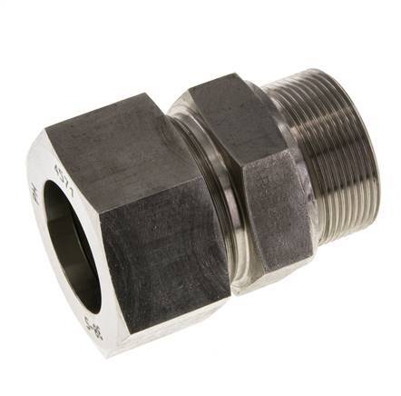 M48x2 Male x 38S Stainless steel Straight Cutting Ring 315 Bar DIN 2353