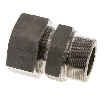 M48x2 Male x 38S Stainless steel Straight Cutting Ring 315 Bar DIN 2353