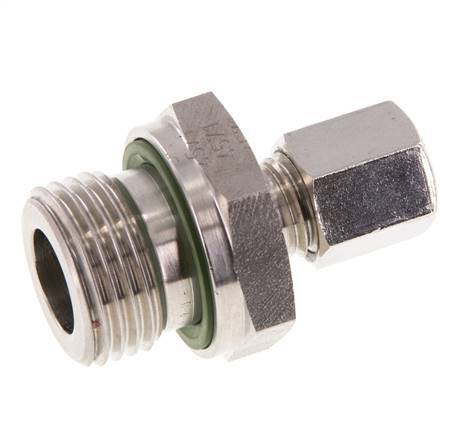 G 1/2'' Male x 6L Stainless steel Straight Cutting Ring with FKM Seal 315 Bar DIN 2353