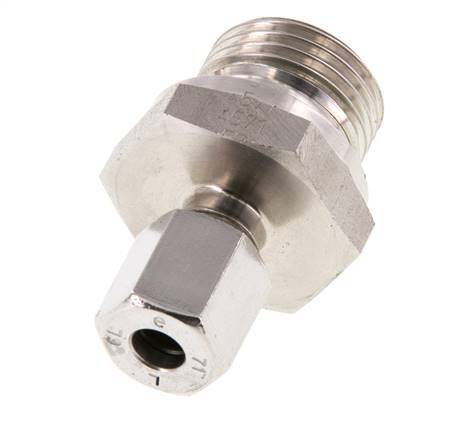 G 1/2'' Male x 6L Stainless steel Straight Cutting Ring with FKM Seal 315 Bar DIN 2353