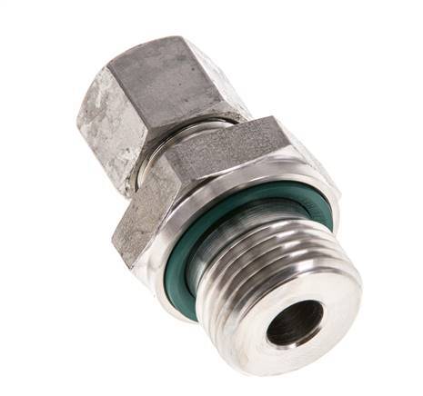 G 1/2'' Male x 10L Stainless steel Straight Cutting Ring with FKM Seal 315 Bar DIN 2353