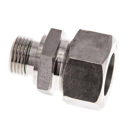 G 1/2'' Male x 22L Stainless steel Straight Cutting Ring with FKM Seal 160 Bar DIN 2353