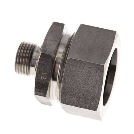 G 1/2'' Male x 35L Stainless steel Straight Cutting Ring with FKM Seal 160 Bar DIN 2353