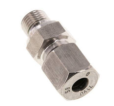 G 1/4'' Male x 8S Stainless steel Straight Cutting Ring with FKM Seal 630 Bar DIN 2353