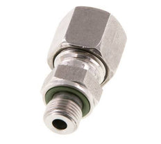 G 1/8'' Male x 8L Stainless steel Straight Cutting Ring with FKM Seal 315 Bar DIN 2353