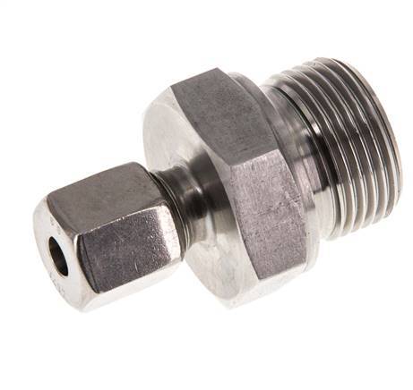 G 3/4'' Male x 6S Stainless steel Straight Cutting Ring with FKM Seal 630 Bar DIN 2353